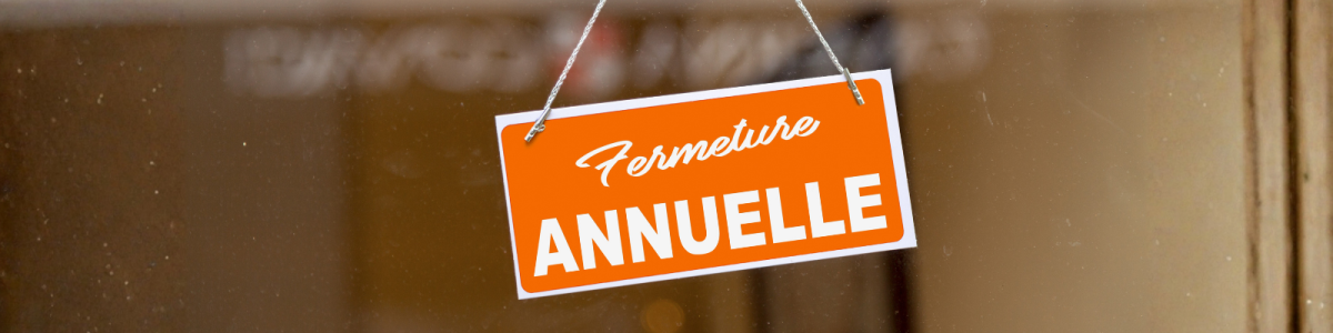 Panneau sur porte de fermeture annuelle 