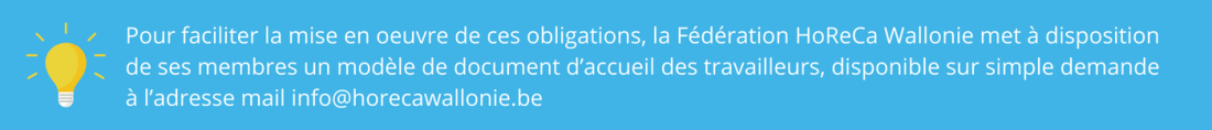 modèle de document d'accueil