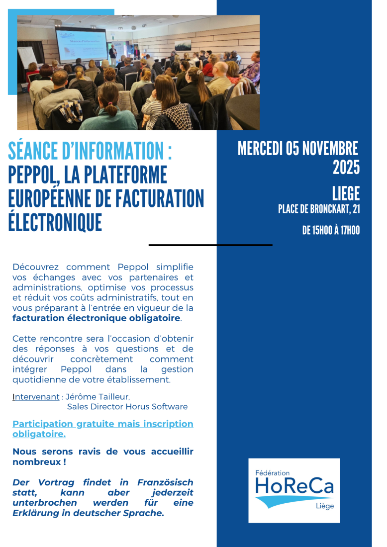 affiche qui présente la séance d'information 
