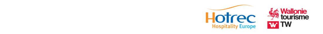 Bannière avec logot HOTREC et Tourisme Wallonie