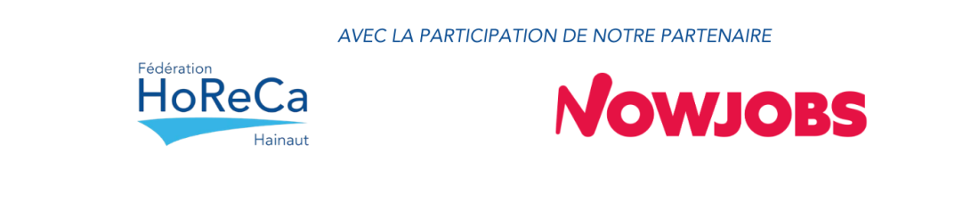 logos de la Fédération HoReCa Hainaut et Nowjobs