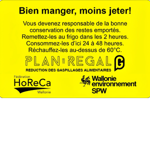 Autocollant illustrant le Plan Regal