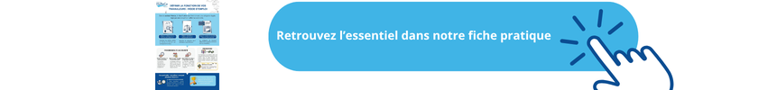 Bannière invitant à consulter une fiche pratique, avec un aperçu du document et une icône représentant un clic.